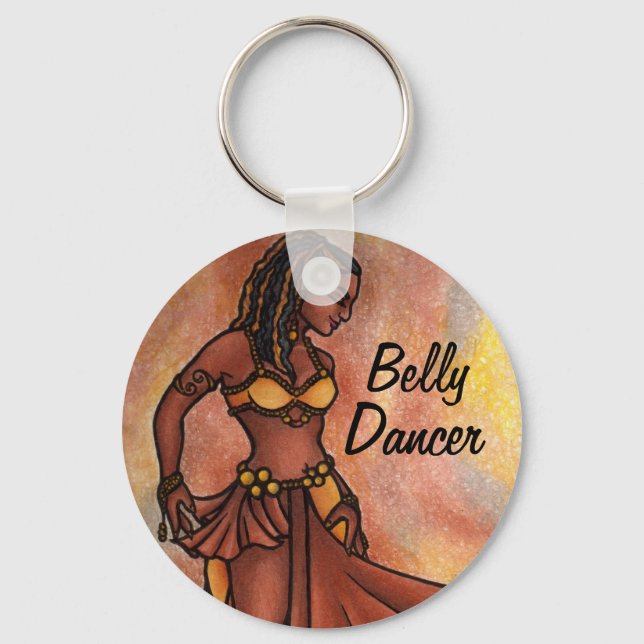 Chaveiro Cadeia de Chaves da Irmã Nubiana Belly Dancer (Frente)