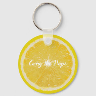 Chaveiro Cadeia de Chaves da Nota de fruta - Limão - Carreg