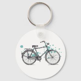 Chaveiro Cadeia de Chaves de Desenho da Bicicleta Vintage