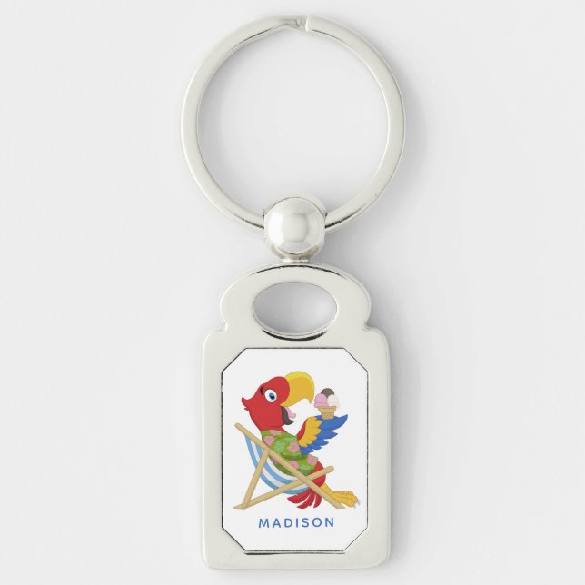 Chaveiro Cadeia de chaves de nome personalizado para Beach  (Frente)