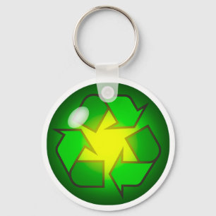 Chaveiro Cadeia de Chaves de Símbolo de reciclagem