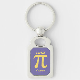 Chaveiro Cadeia de chaves de texto personalizadas de Pi / P