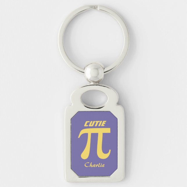 Chaveiro Cadeia de chaves de texto personalizadas de Pi / P (Frente)