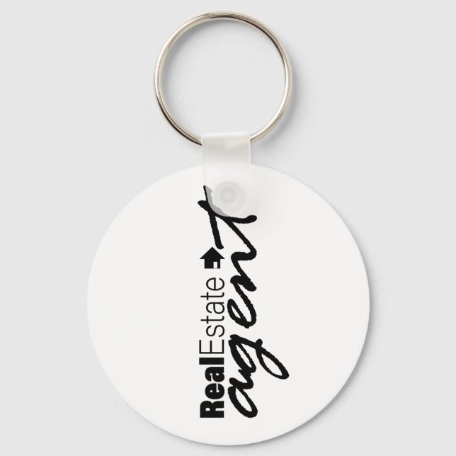Chaveiro Cadeia de Chaves do Agente Imobiliário (Frente)