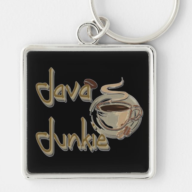 Chaveiro Cadeia de Chaves do Café Java Junkie (Frente)