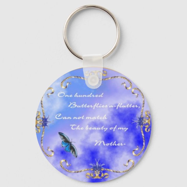 Chaveiro Cadeia de Chaves do dia de as mães (Frente)