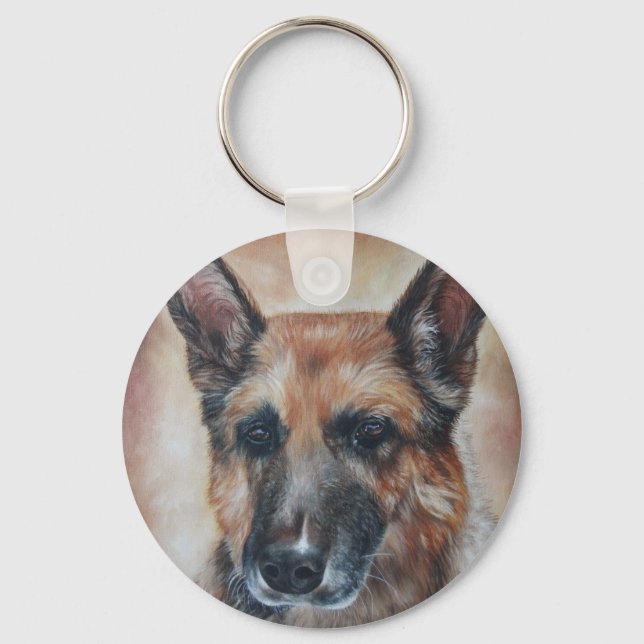 Chaveiro Cadeia de Chaves do german shepherd (Frente)
