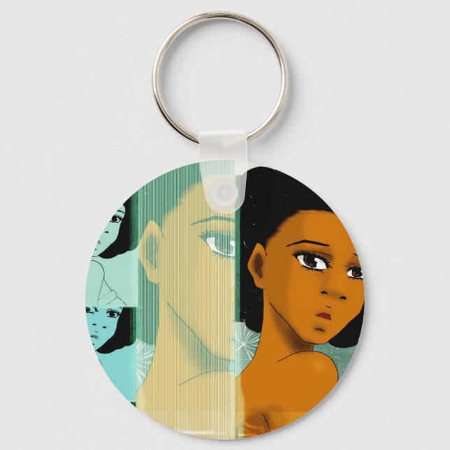 Chaveiro Cadeia de Chaves Naturalmente Teais (Frente)