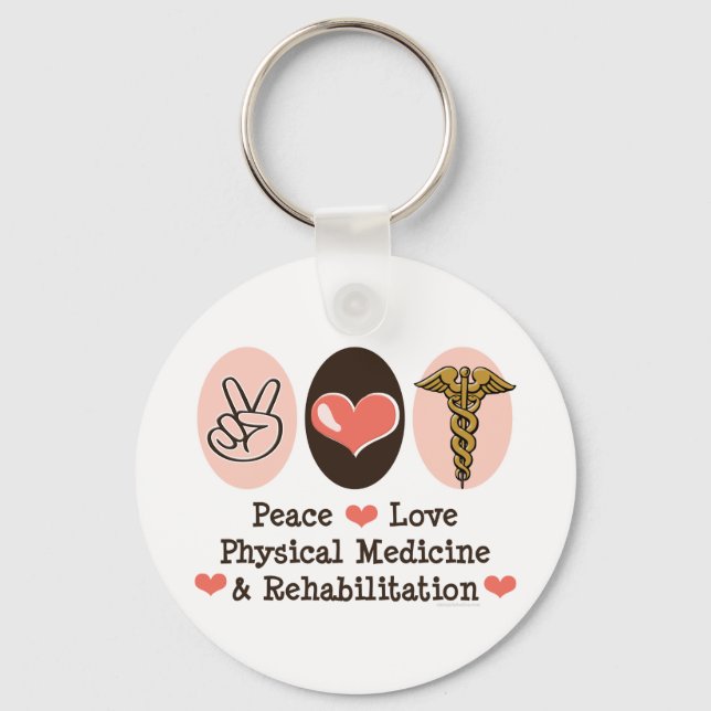 Chaveiro Cadeia de Chaves PM&R do Peace Love (Frente)