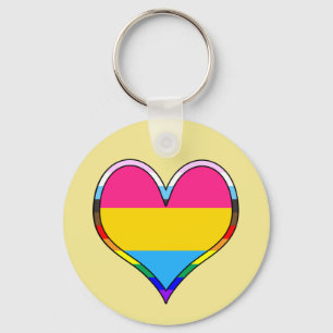Chaveiro Cadeia de Coração do Pan Pride