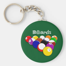 Chaveiro Cadeia de Design de Chaves Billiard Balls