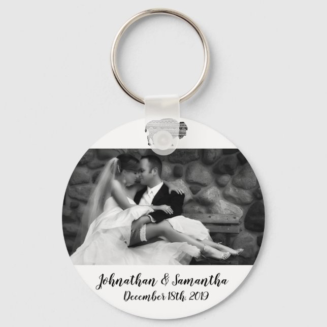 Chaveiro Cadeia de Fotografias Personalizada Boho Buffalo T (Frente)