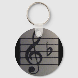 Chaveiro Cadeia de teclas com chave simples Clef B