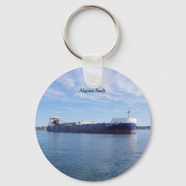 Chaveiro Cadeia de teclas do botão Algoma Sault (Frente)