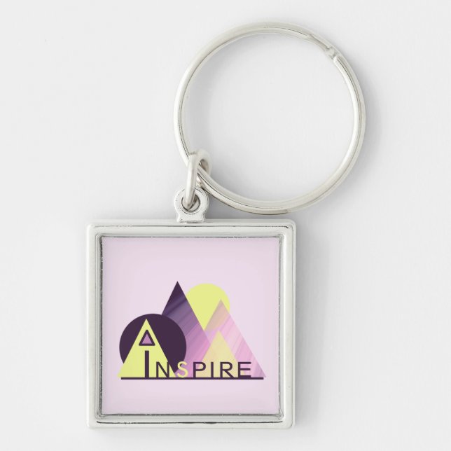 Chaveiro Cadeia de teclas "INSPIRE" motivacional (Frente)