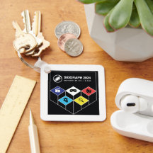 Cadeia de teclas metálicas SIGGRAPH