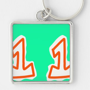 Chaveiro cadeia de teclas número um