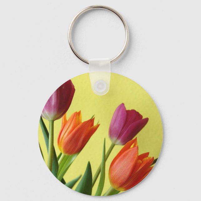 Chaveiro Cadeia de teclas Tulips (Frente)