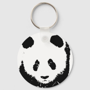 Chaveiro Cadeias-chave de Panda de pop Art