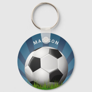 Chaveiro Cadeias-chave do futebol com nome personalizado