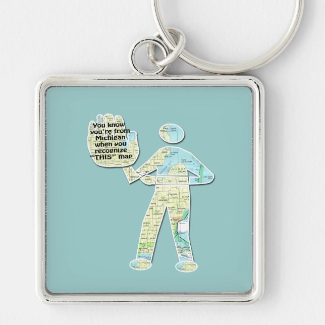 Chaveiro Cadeias-Chave do Michigan (Frente)