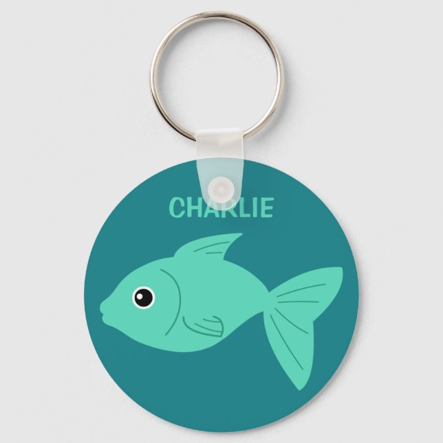 Chaveiro Cadeias-chave personalizadas de Peixe (Frente)