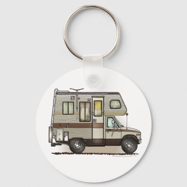 Chaveiro Cadeias de Chave RV Camper ClasseC (Frente)