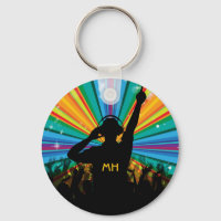 Cadeias de monograma personalizadas do Music DJ