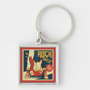 Chaveiro Cadeias de música Retro Rock