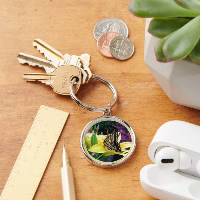 Chaveiro Cadeias de teclas de borboleta Primavera da borbol (Mesa)