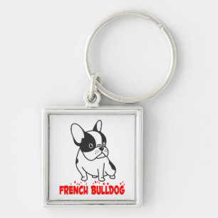 Chaveiro Cadela de Cachorro Bulldog Francês Mãe Resgate Ado