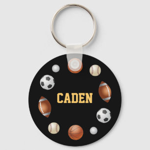 Chaveiro Caden World of Sports Key Chain - Preto