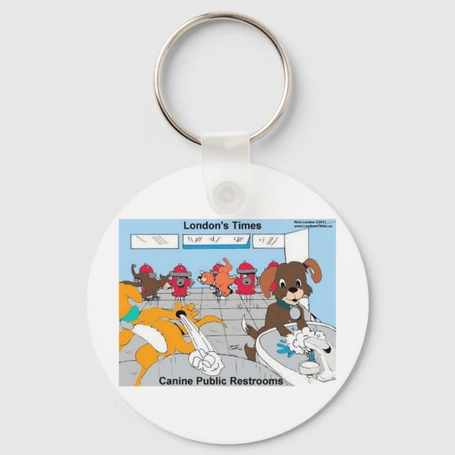 Chaveiro Cães Banheiros Públicos Presentes Engraçados Camis (Frente)