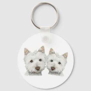 Chaveiro Cães bonitos de Westie