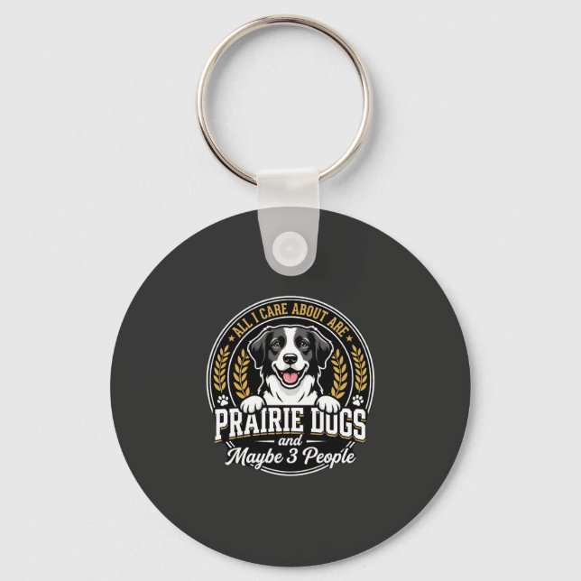 Chaveiro Cães da pradaria talvez projeto de 3 pessoas (Frente)