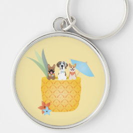 Chaveiro Cães de abacaxi Pina Colada