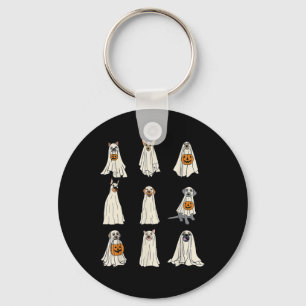 Chaveiro Cães Fantasmas Cachorros Bonitos Vestidos Como Eng