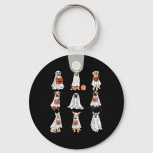 Chaveiro Cães Fantasmas Cachorros Bonitos Vestidos Como Eng