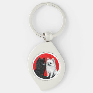 Chaveiro cães spitz japoneses