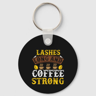 Chaveiro Café Arte Lashes Longa E Café