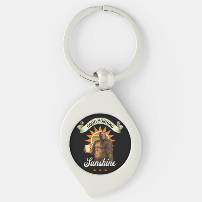Chaveiro Café Bigfoot Divertido Humor Matinal (Frente)