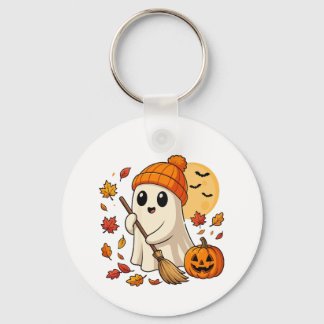 Chaveiro Café de Fantasma de Halloween Abóbora Sazão Assust