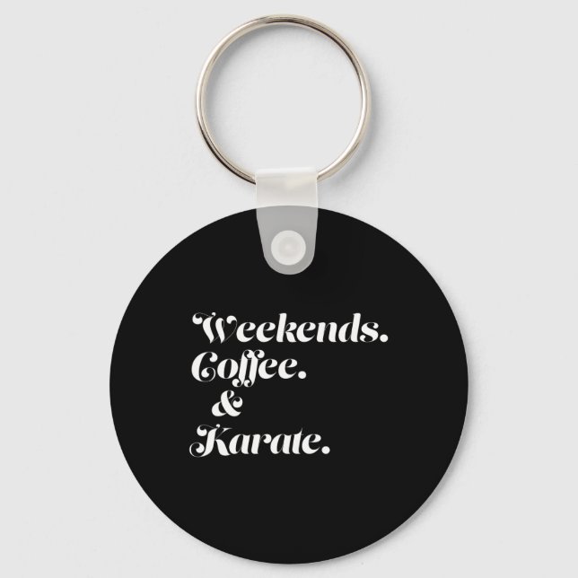 Chaveiro Café E Karato Finais De Semana (Frente)