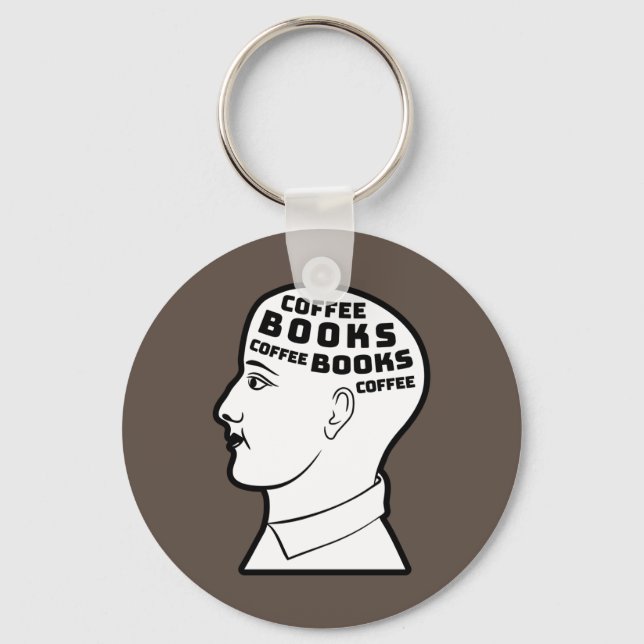 Chaveiro Café e Livros (Frente)
