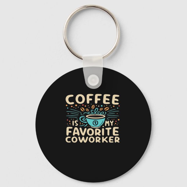 Chaveiro Café É Meu Colega Favorito Viral (Frente)
