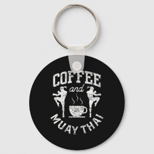 Chaveiro Café e Muay Thai Lutador Hobby Artes Marciais Bo