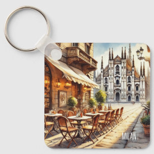 Chaveiro Café em Milão Watercolor Painting Mug