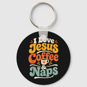 Chaveiro Café Engraçado Jesus Fé Cristã Oração da Manhã