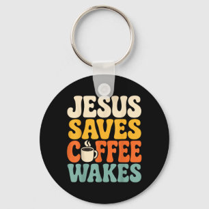 Chaveiro Café Jesus Engraçado Fé Cristã Humor Crente