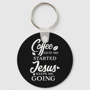 Chaveiro Café Me Inicia Jesus Me Mantém Religiosa